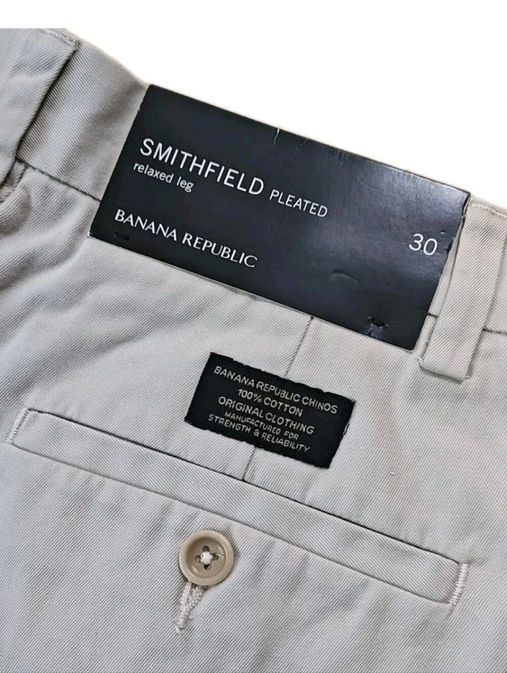 Vtg O3 Banana Republic Smithfield Khaki Chino Shorts 30 32/9